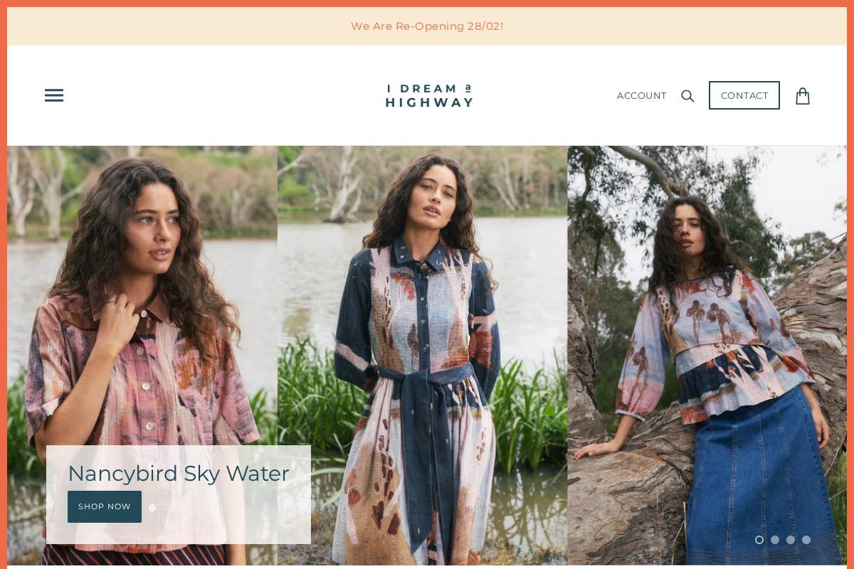 idreamahighway.com.au homepage screenshot