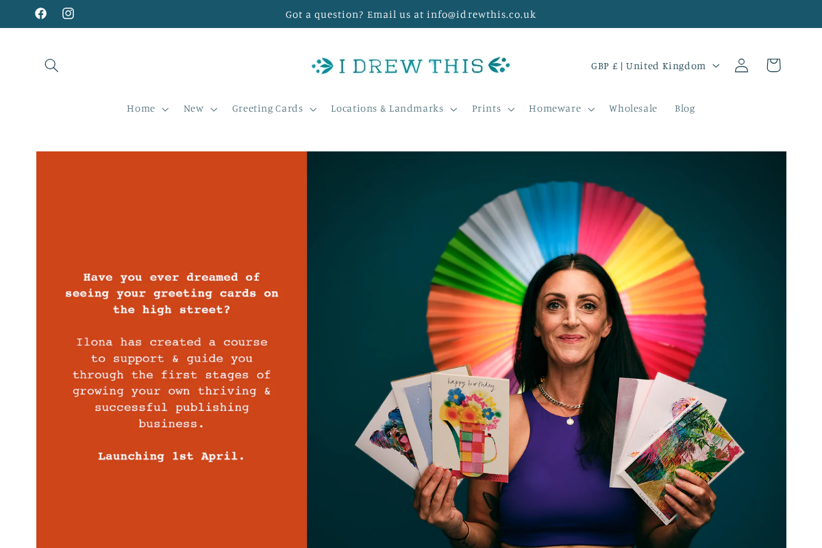 idrewthis.co.uk homepage screenshot