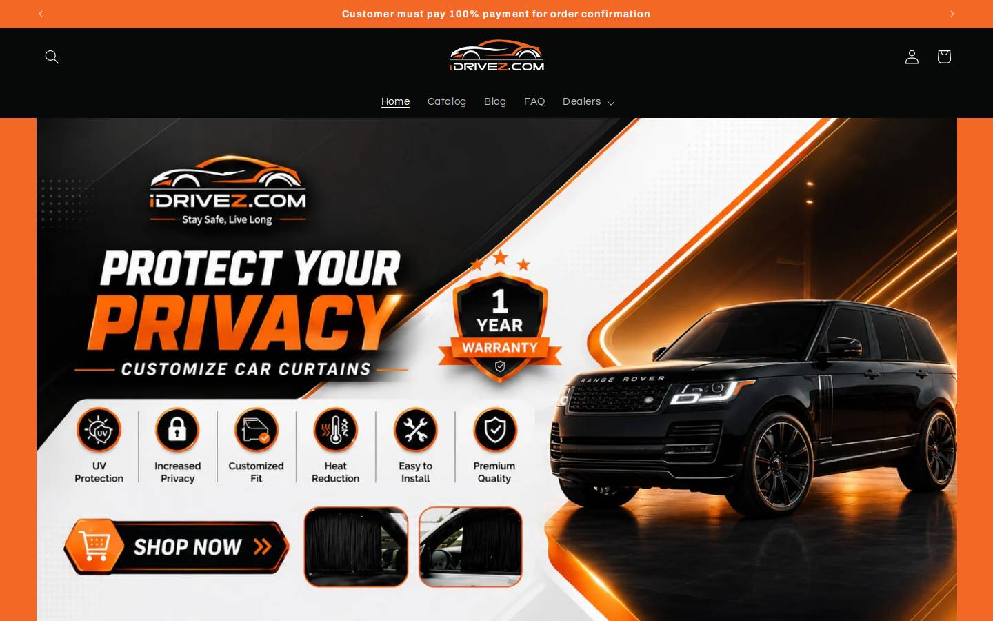 idrivez.com homepage screenshot