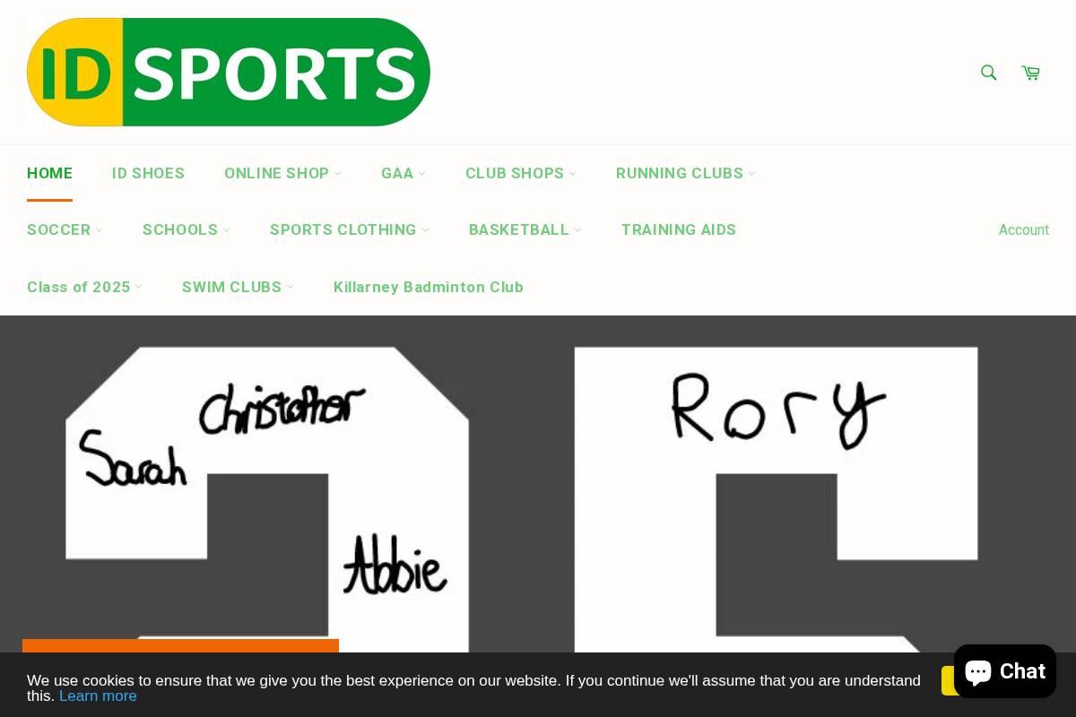 idsportshop.com homepage screenshot