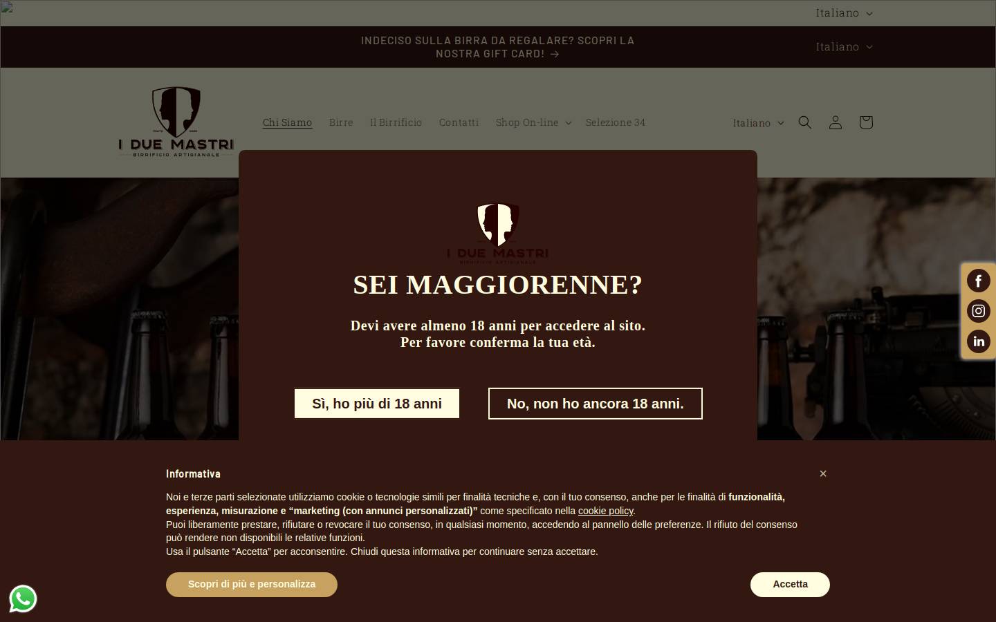 iduemastri.it homepage screenshot