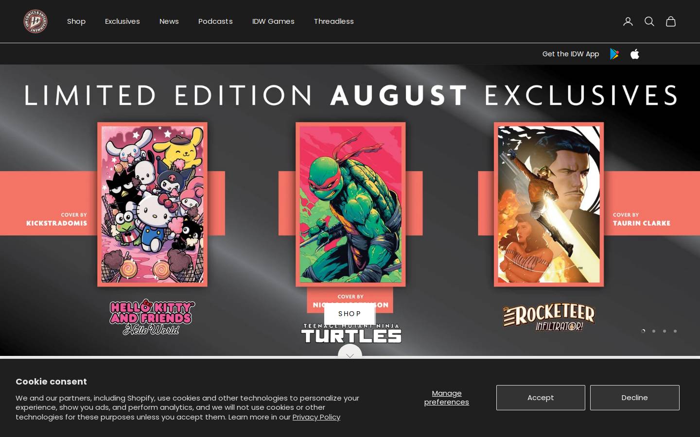 idwpublishing.com homepage screenshot