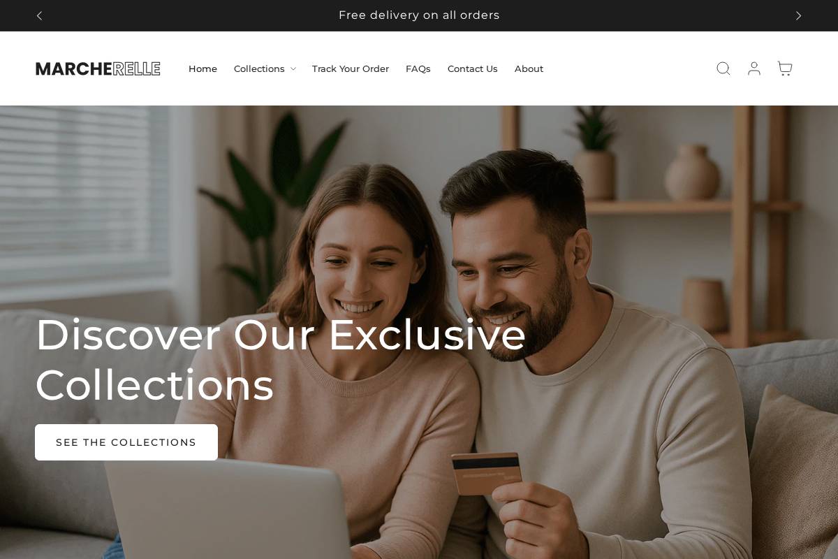 ie.marcherelle.com homepage screenshot