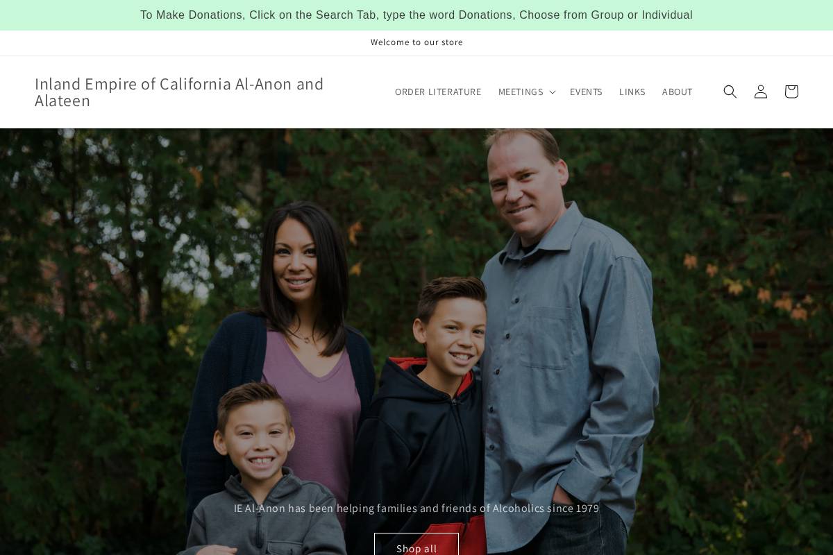 iealanon.org homepage screenshot