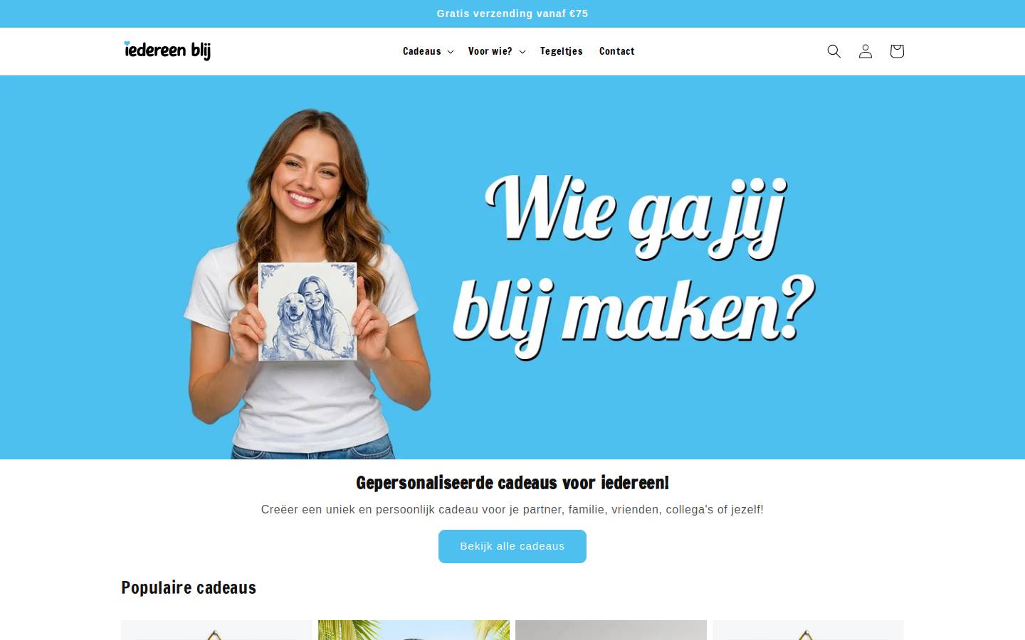 IedereenBlij.nl homepage screenshot