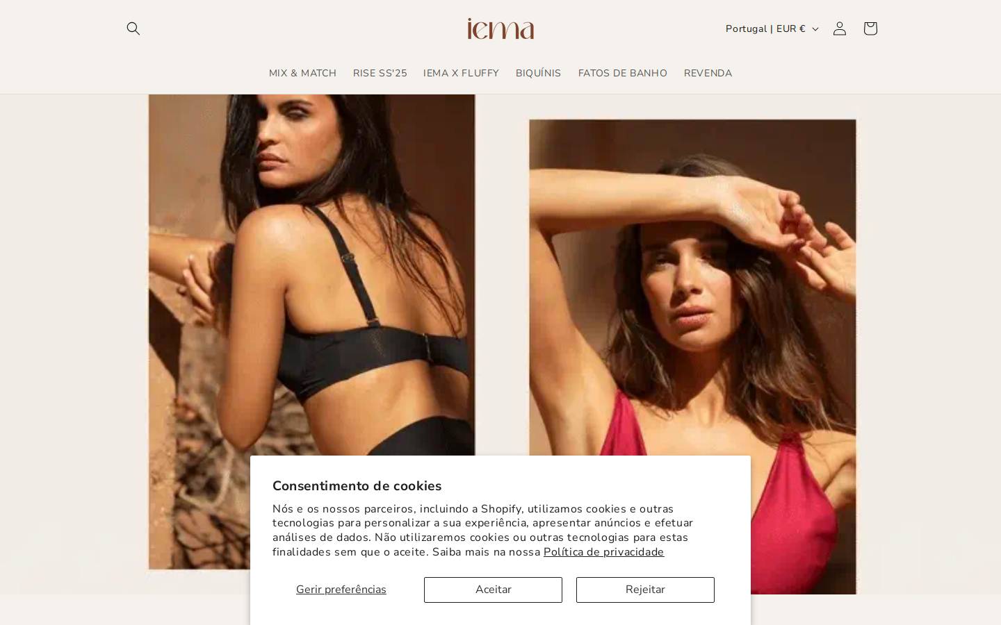 iemaswimwear.com homepage screenshot