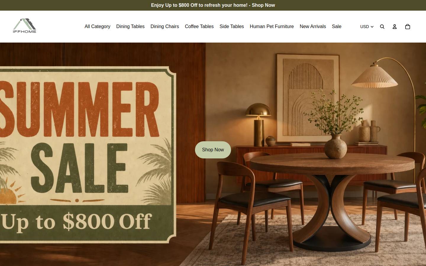 Iffhome homepage screenshot