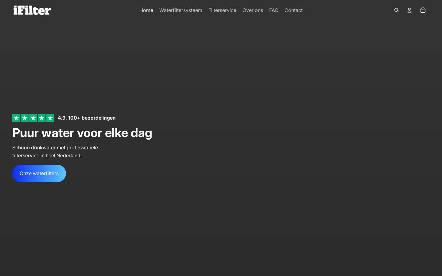 Ifilter homepage screenshot