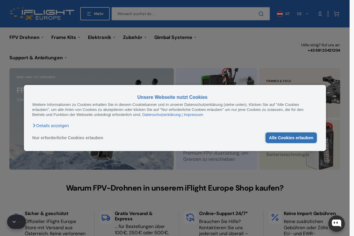 iFlight Europe Official homepage screenshot