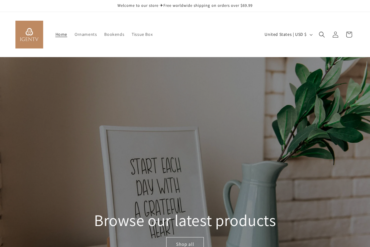 IGENTV homepage screenshot