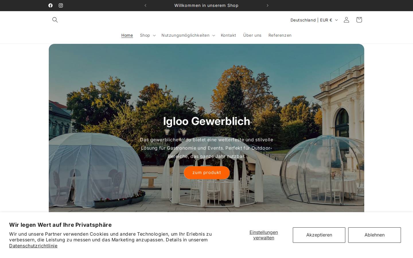 igloo-shop.de homepage screenshot