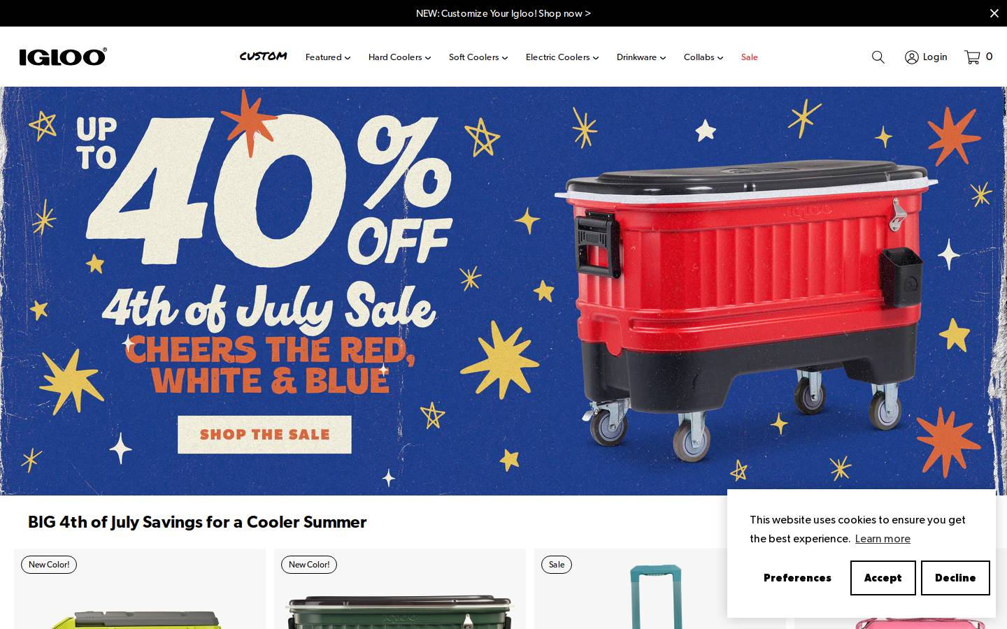 igloo.com homepage screenshot