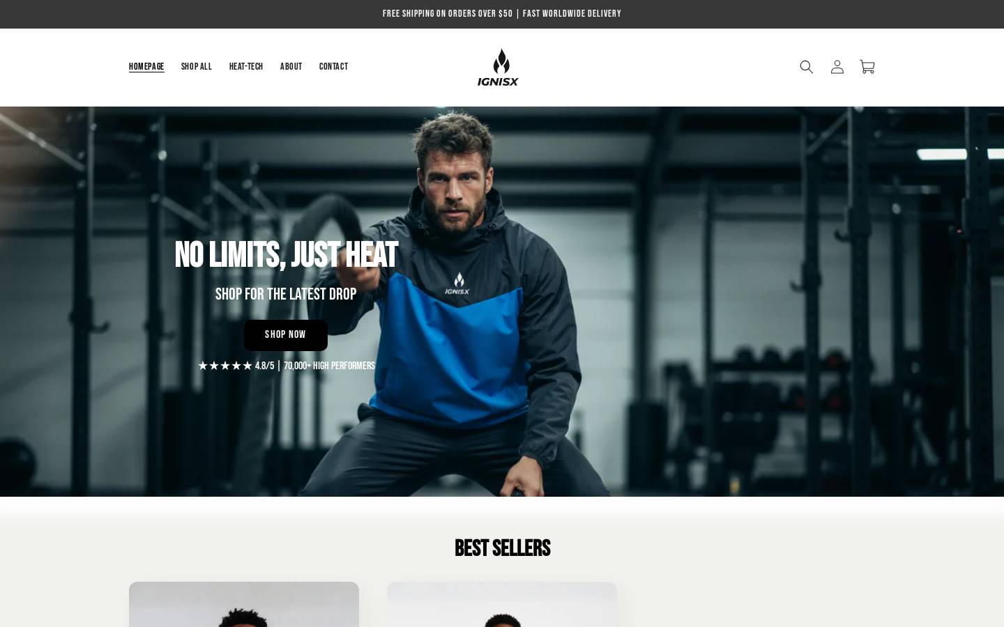 ignisx.store homepage screenshot