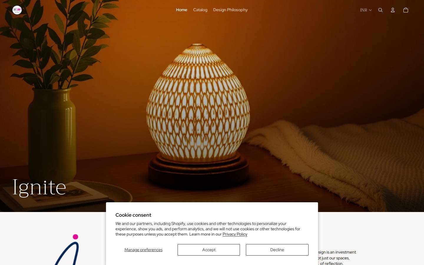 ignitelight.in homepage screenshot