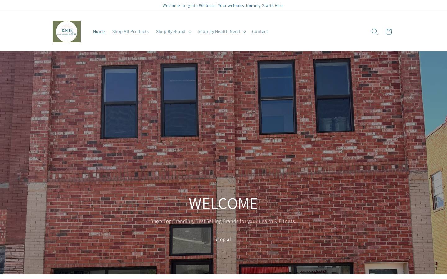 ignitewellness.store homepage screenshot