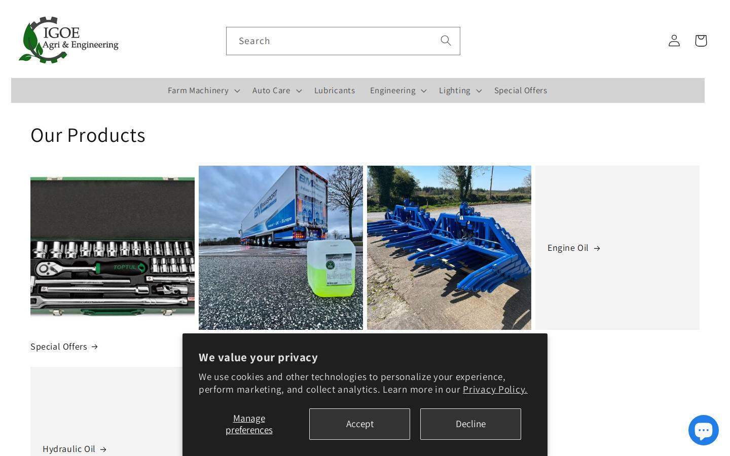 igoeagri.com homepage screenshot