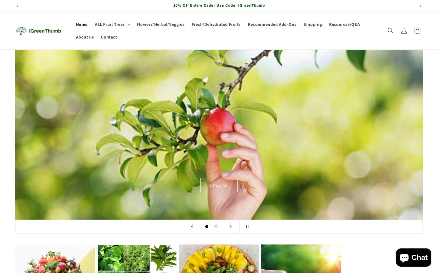 igreenthumb.com homepage screenshot