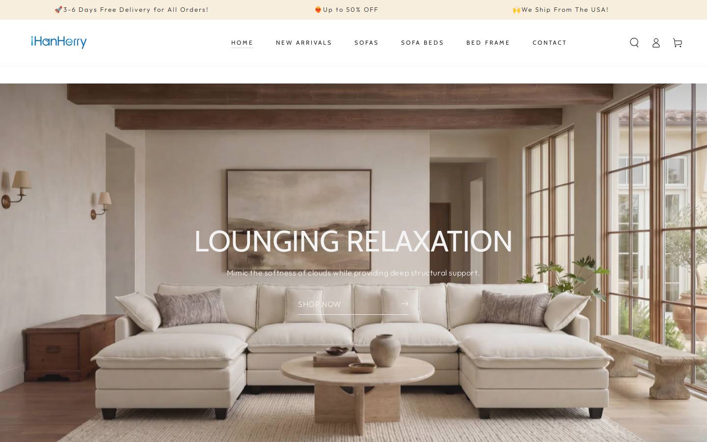 Ihanherry homepage screenshot