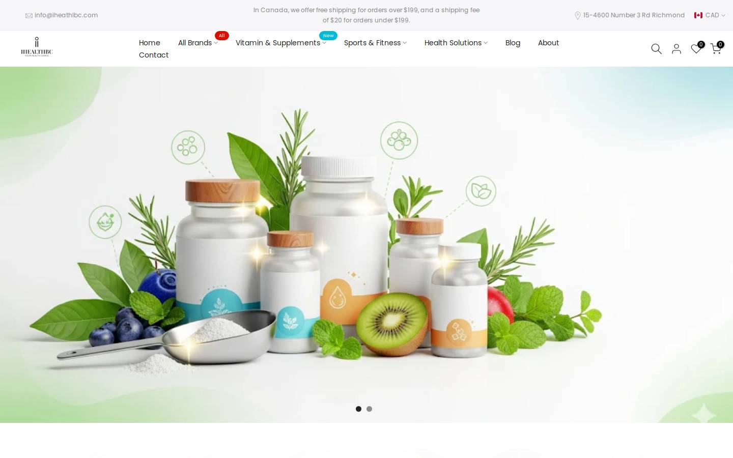 ihealthbc.com homepage screenshot