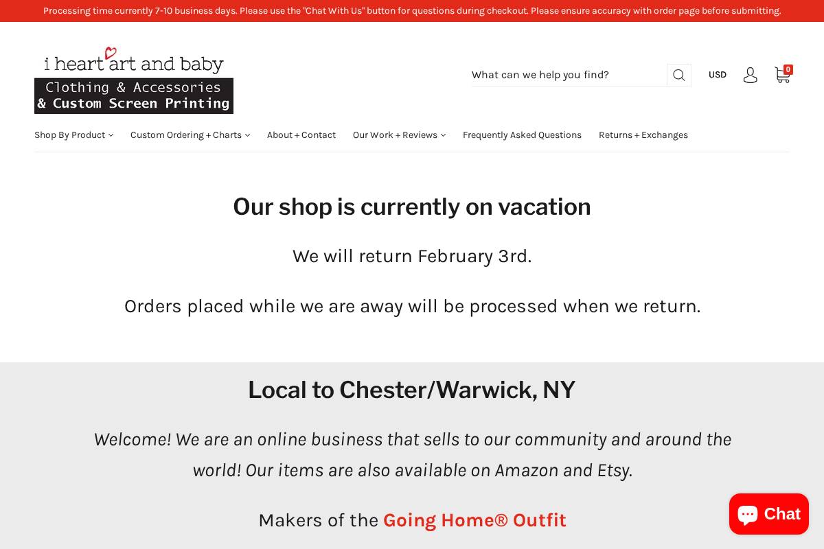 iheartimprints.com homepage screenshot