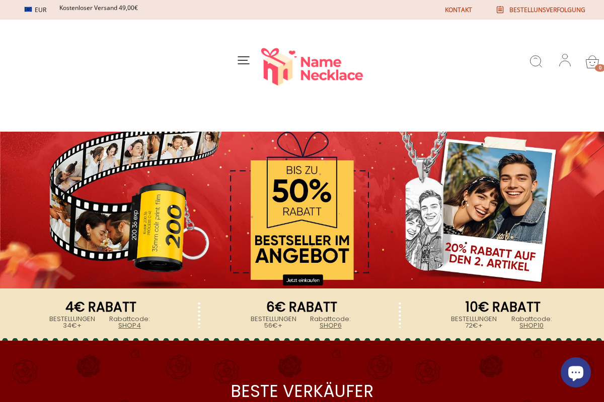 Ihrenamenskette homepage screenshot