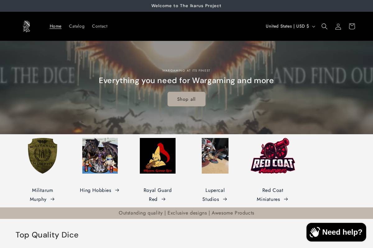 ikarusprojectllc.com homepage screenshot