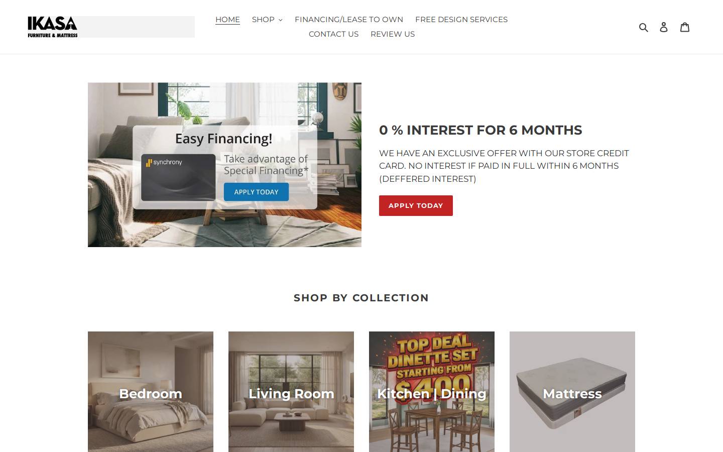 Ikasa homepage screenshot