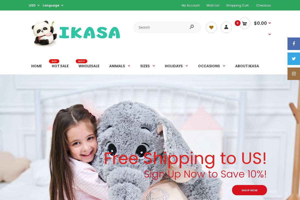 ikasatoys.com homepage screenshot