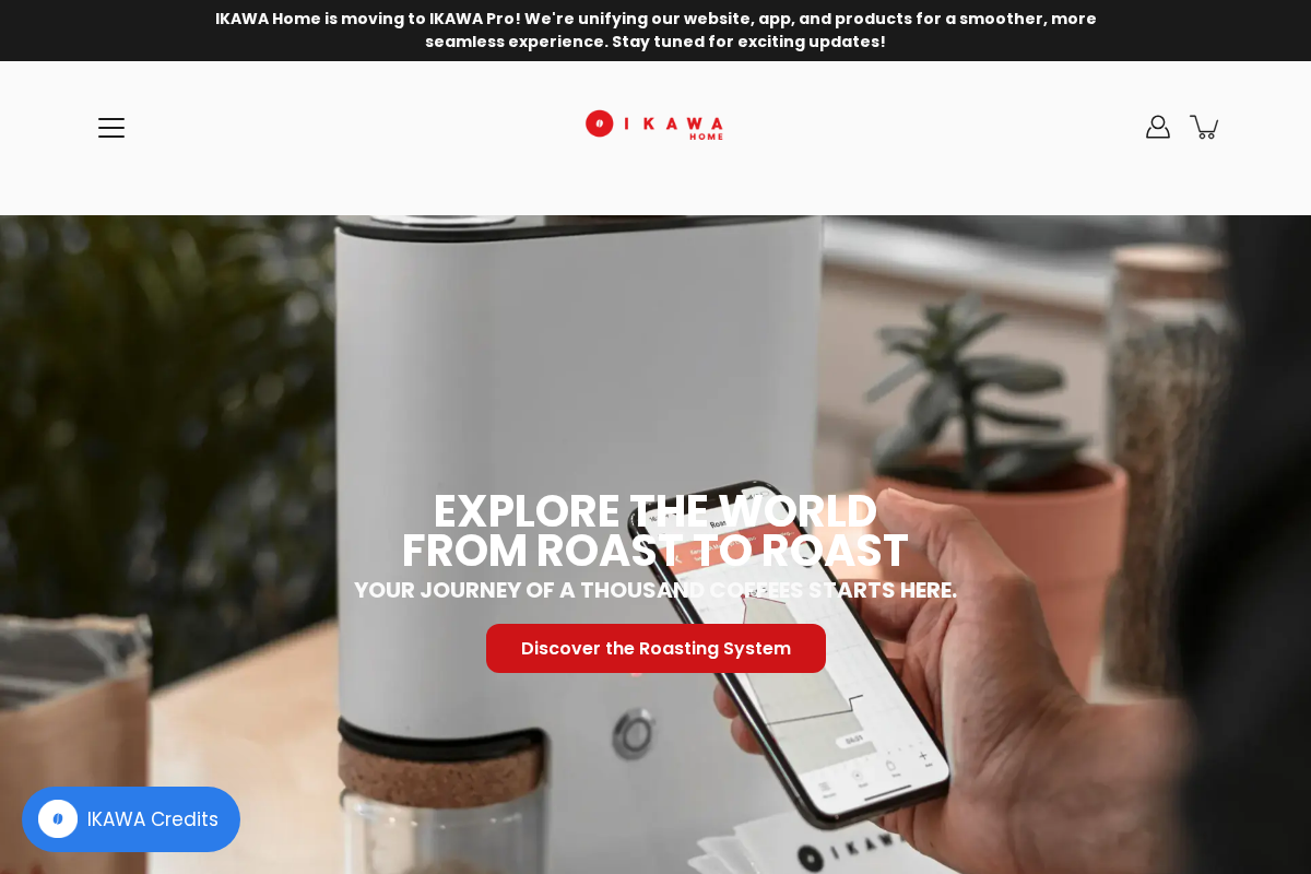 Ikawahome homepage screenshot