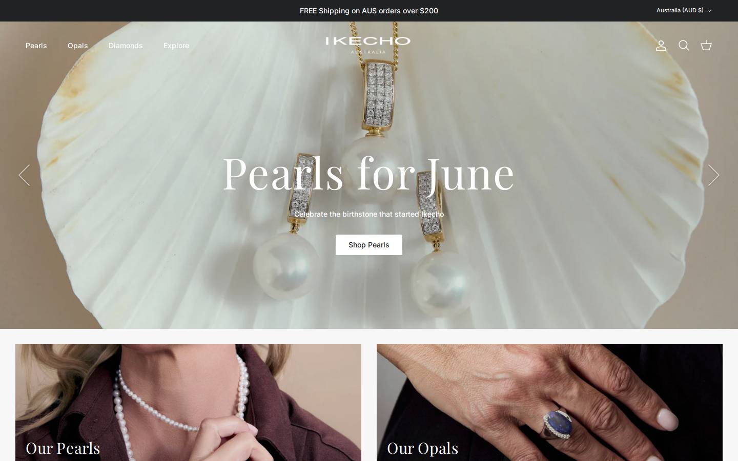 ikecho.com.au homepage screenshot