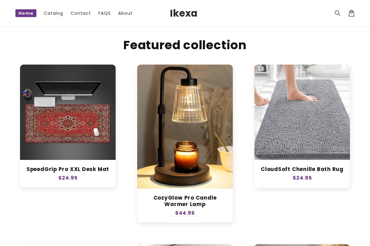 ikexa.com homepage screenshot