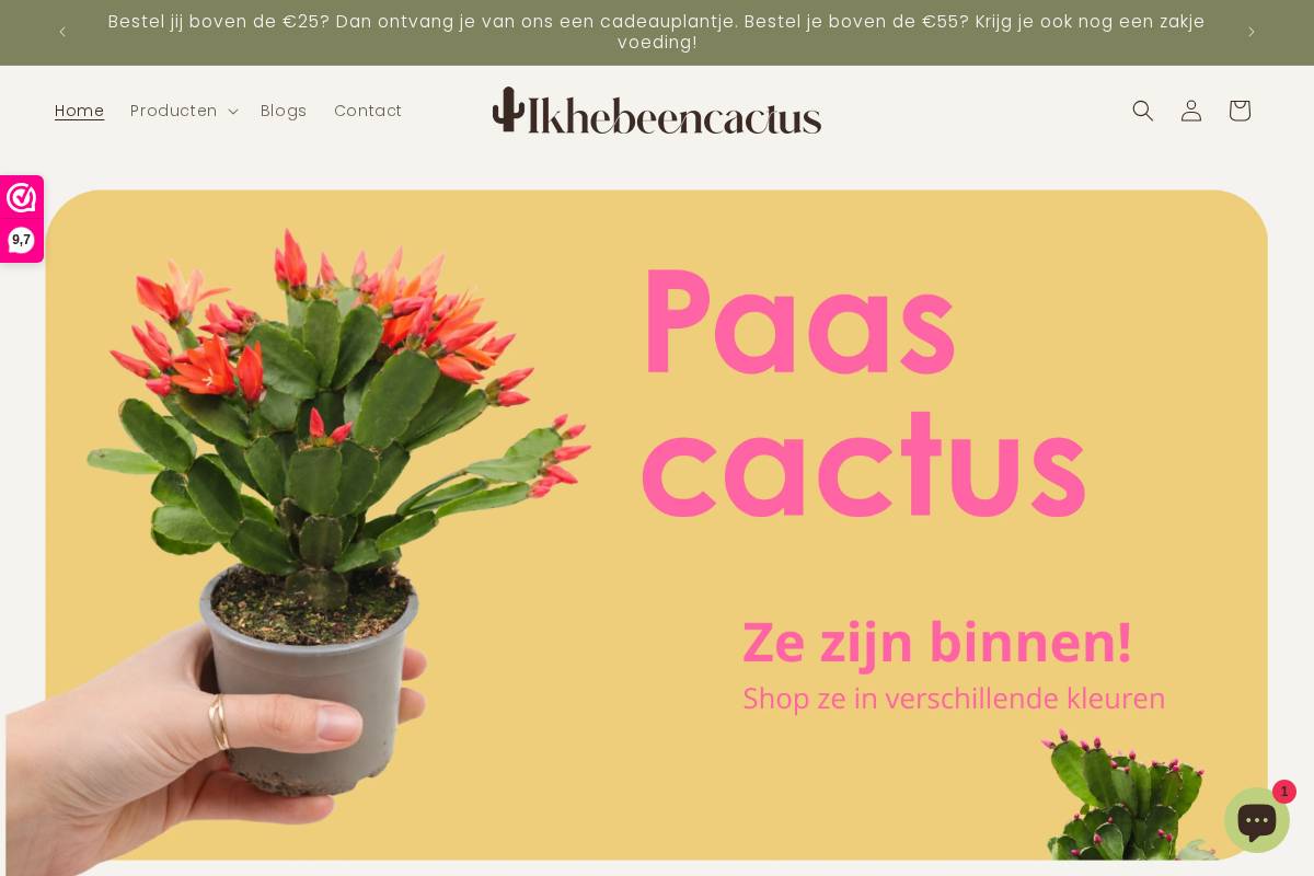 Ikhebeencactus homepage screenshot