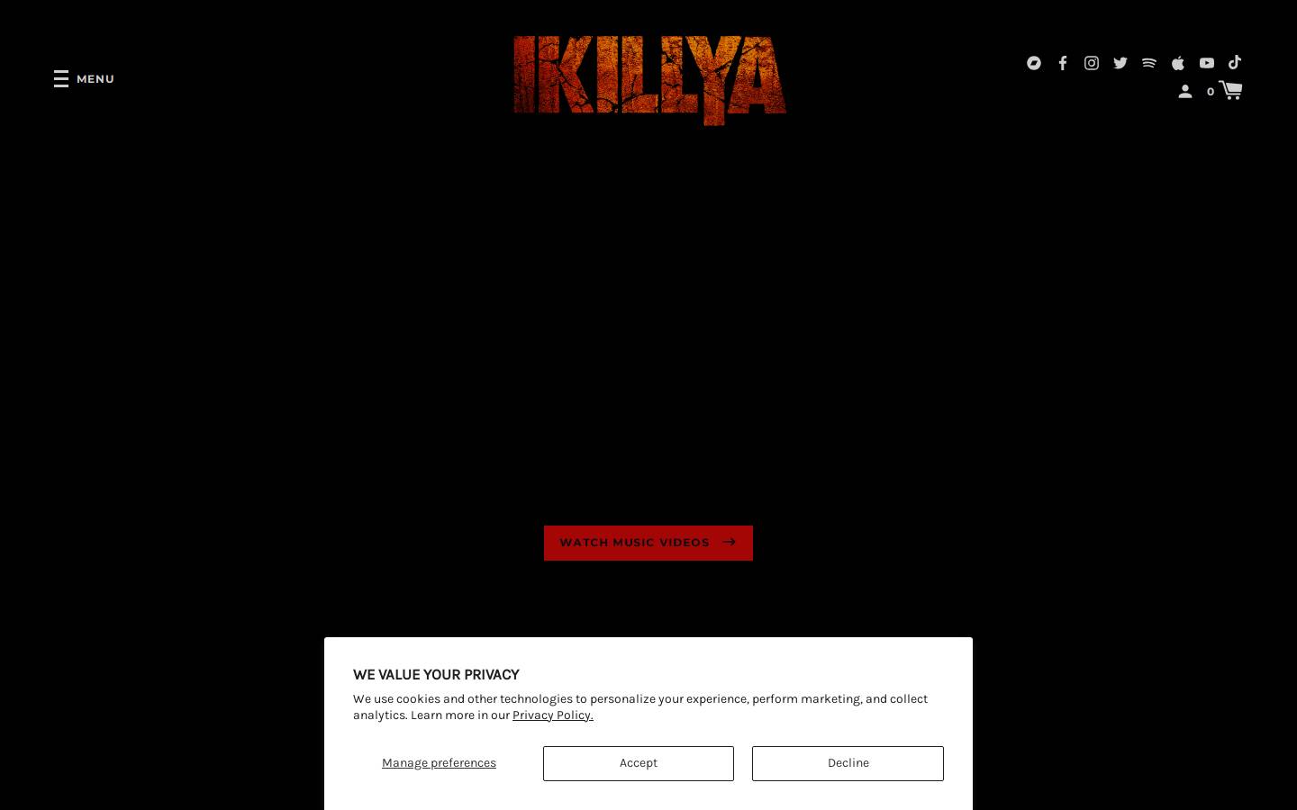 ikillya.com homepage screenshot