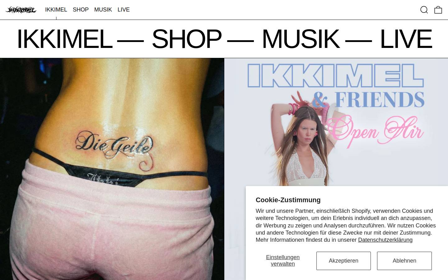 Ikkimel homepage screenshot