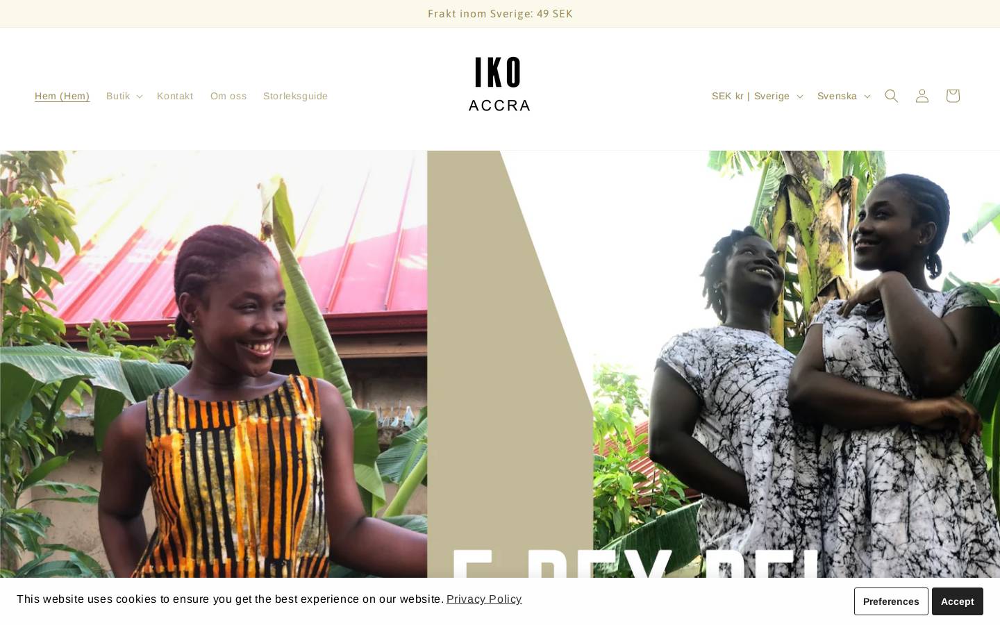 Ikoaccra homepage screenshot