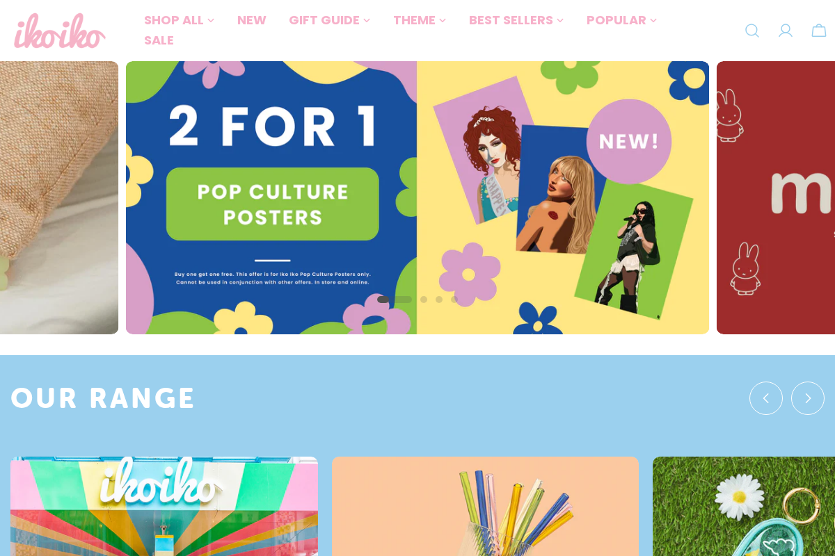 Iko Iko homepage screenshot