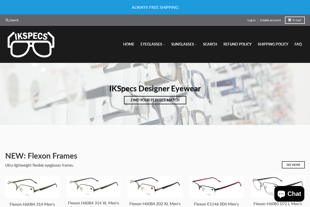 ikspecs.com homepage screenshot