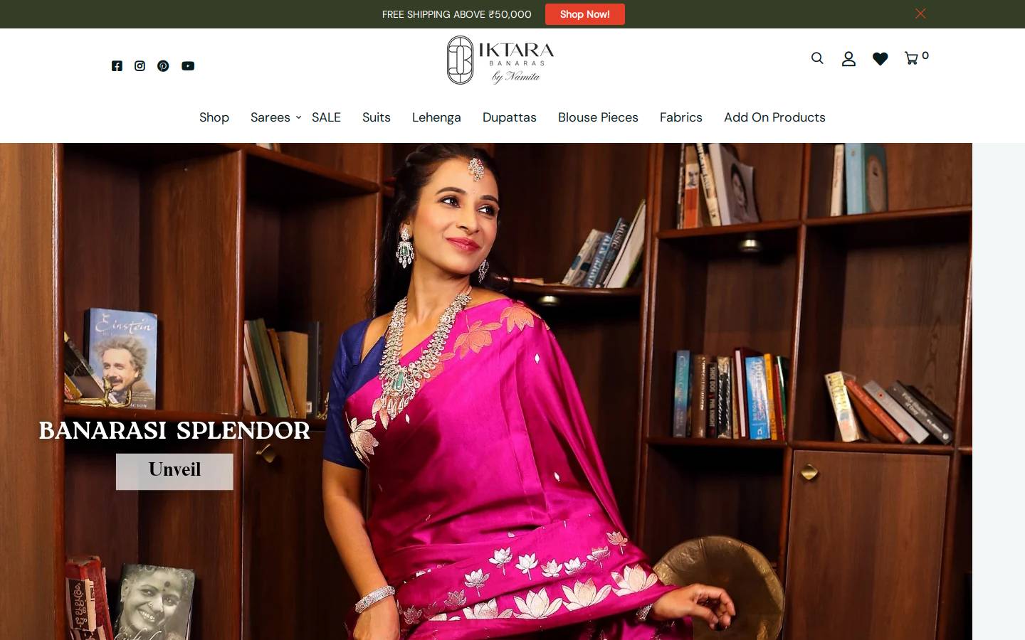 iktarabanaras.com homepage screenshot