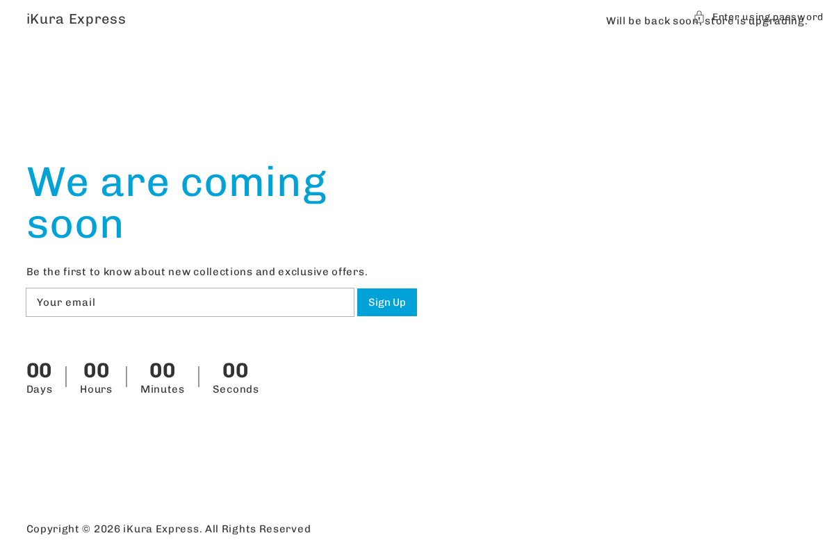 ikuraexpress.co.za homepage screenshot