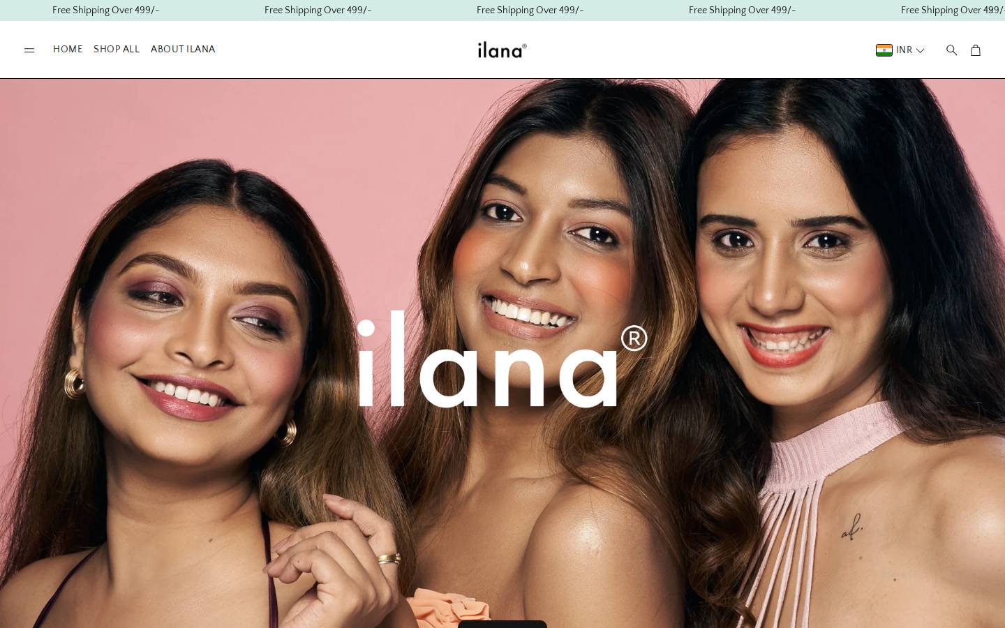 ilana.shop homepage screenshot