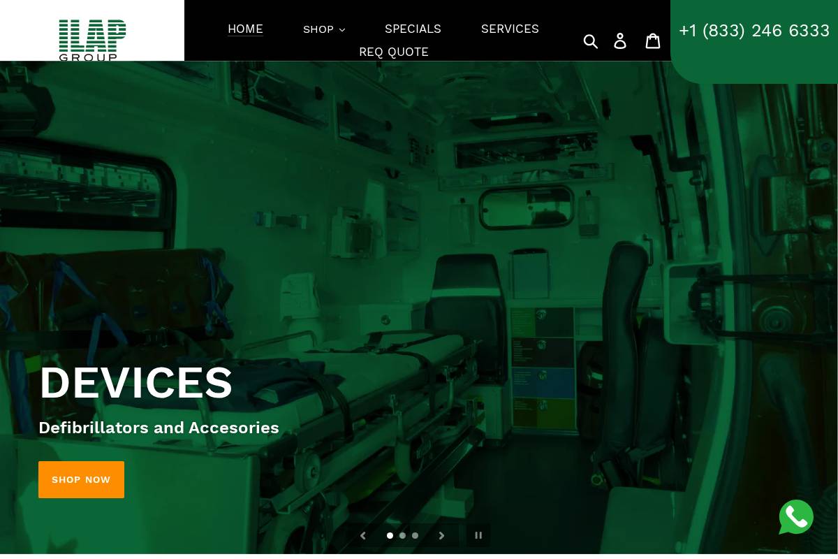 ilapbiomed.com homepage screenshot