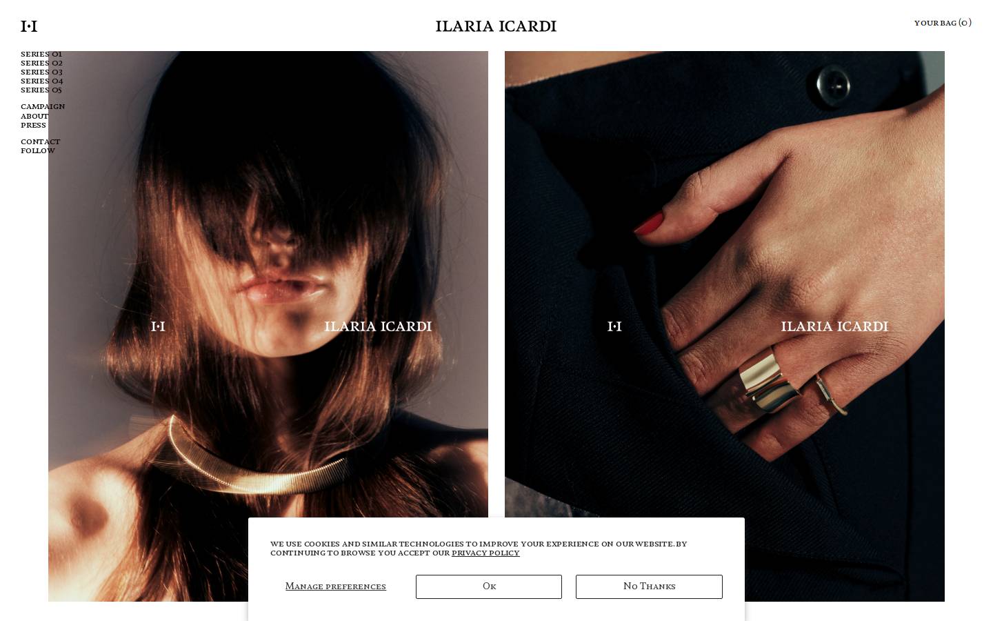 ilariaicardi.com homepage screenshot