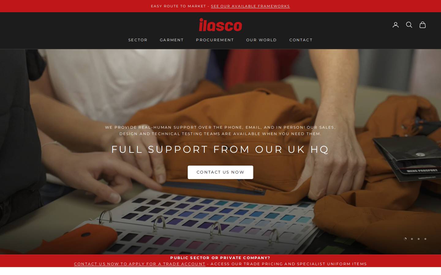 ilasco.co.uk homepage screenshot