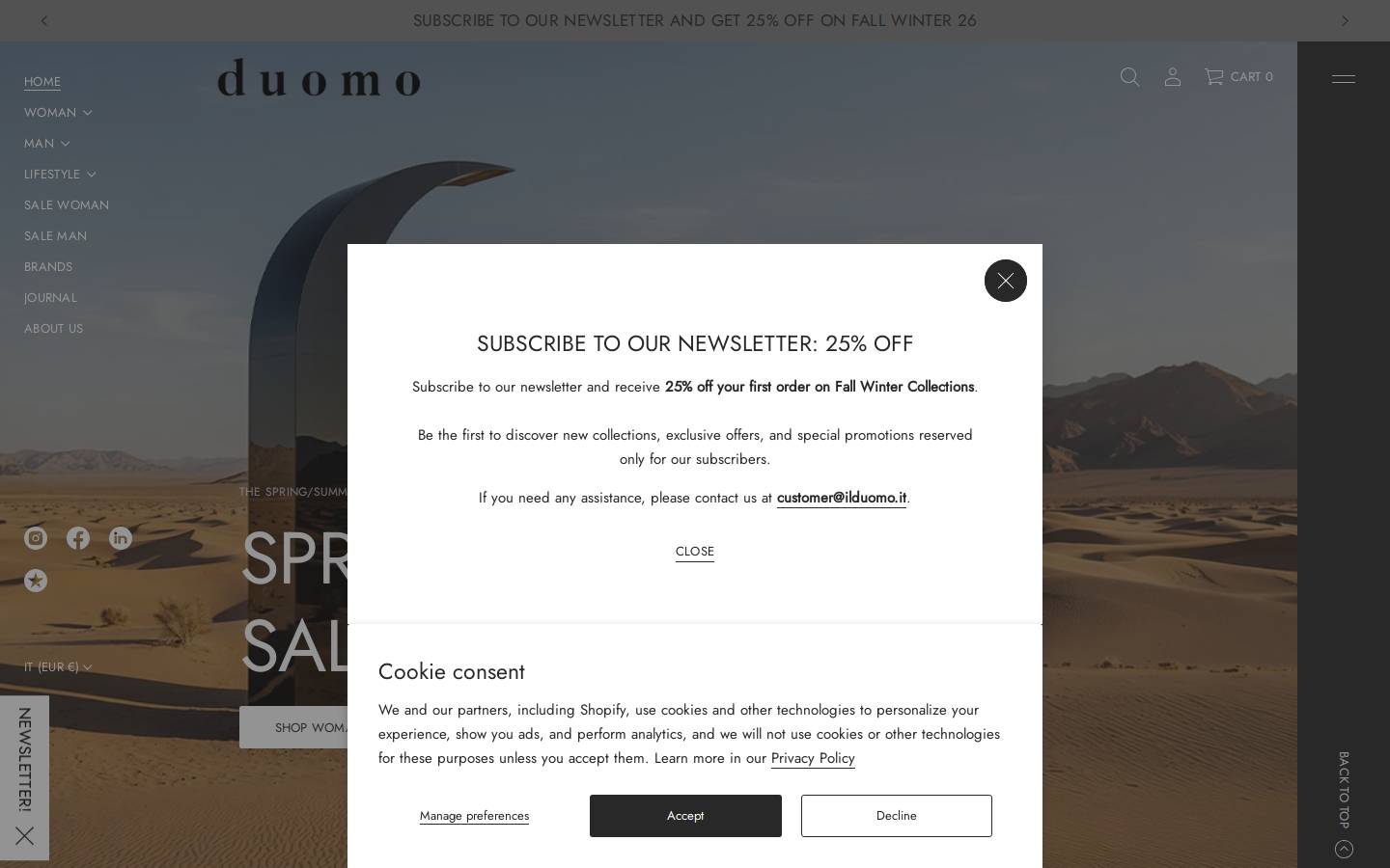 Ilduomo homepage screenshot