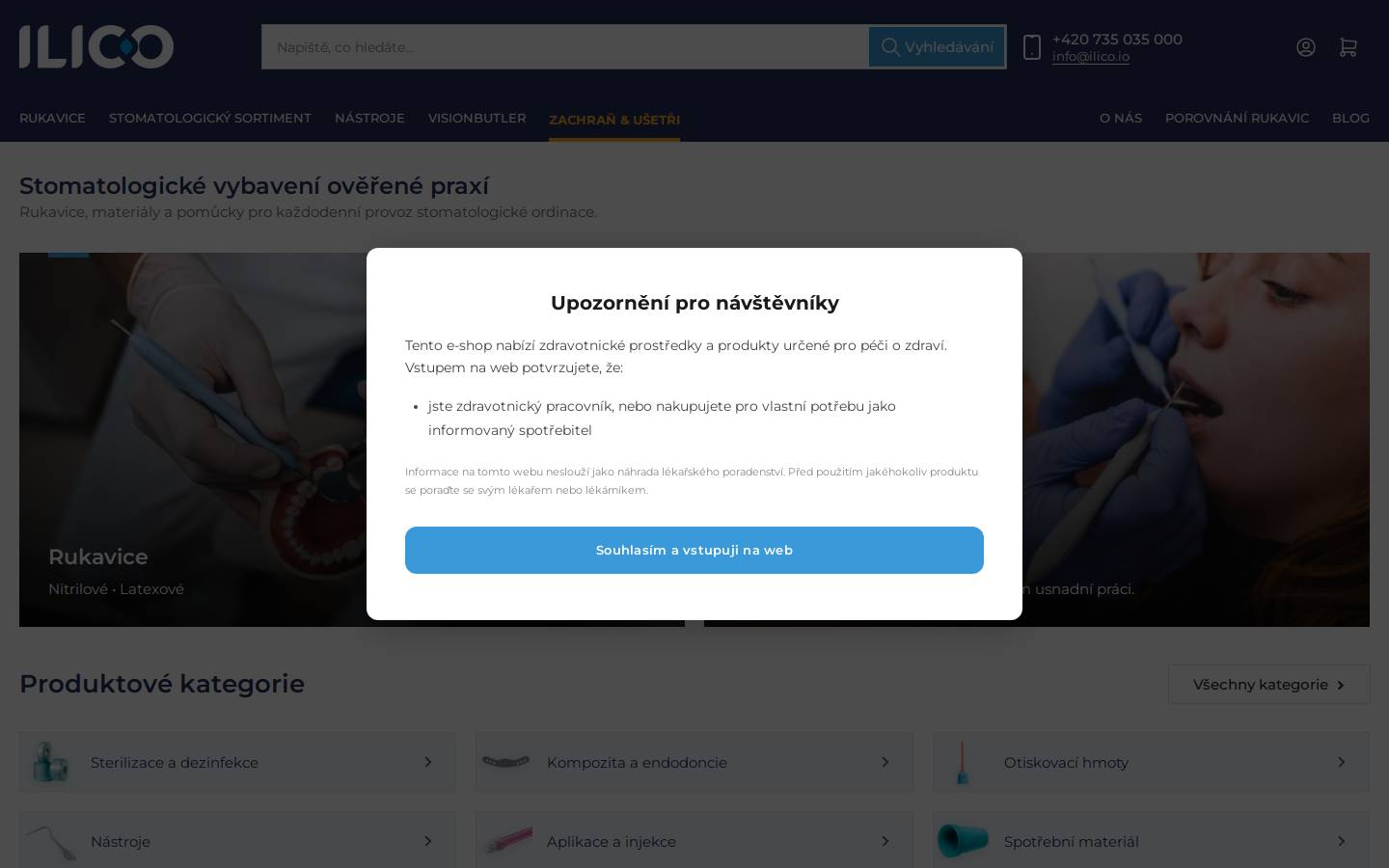 ilico.cz homepage screenshot