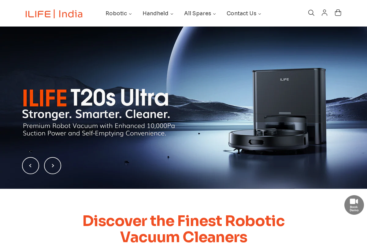 ILIFE Robots homepage screenshot