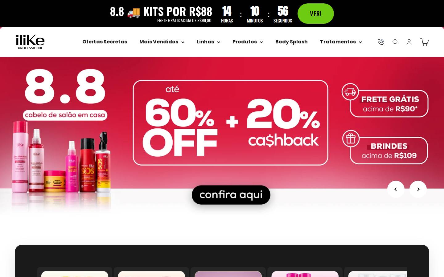 ilikeprofessional.com.br homepage screenshot
