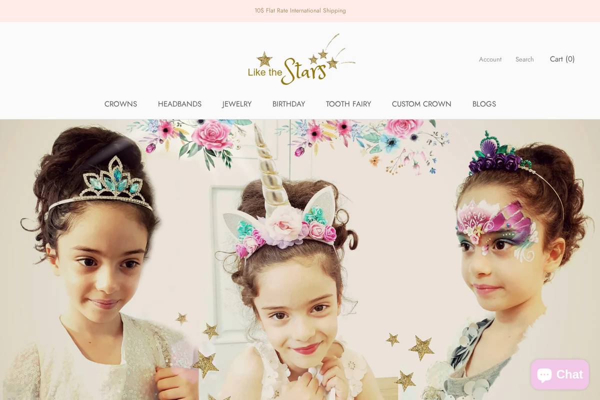 ilikethestars.com homepage screenshot