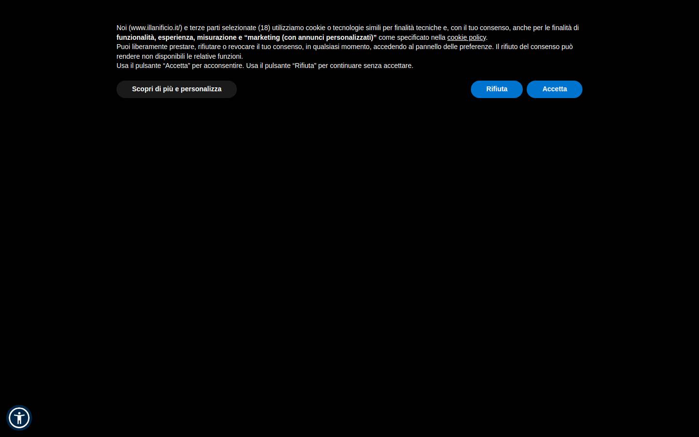 IL Lanificio homepage screenshot