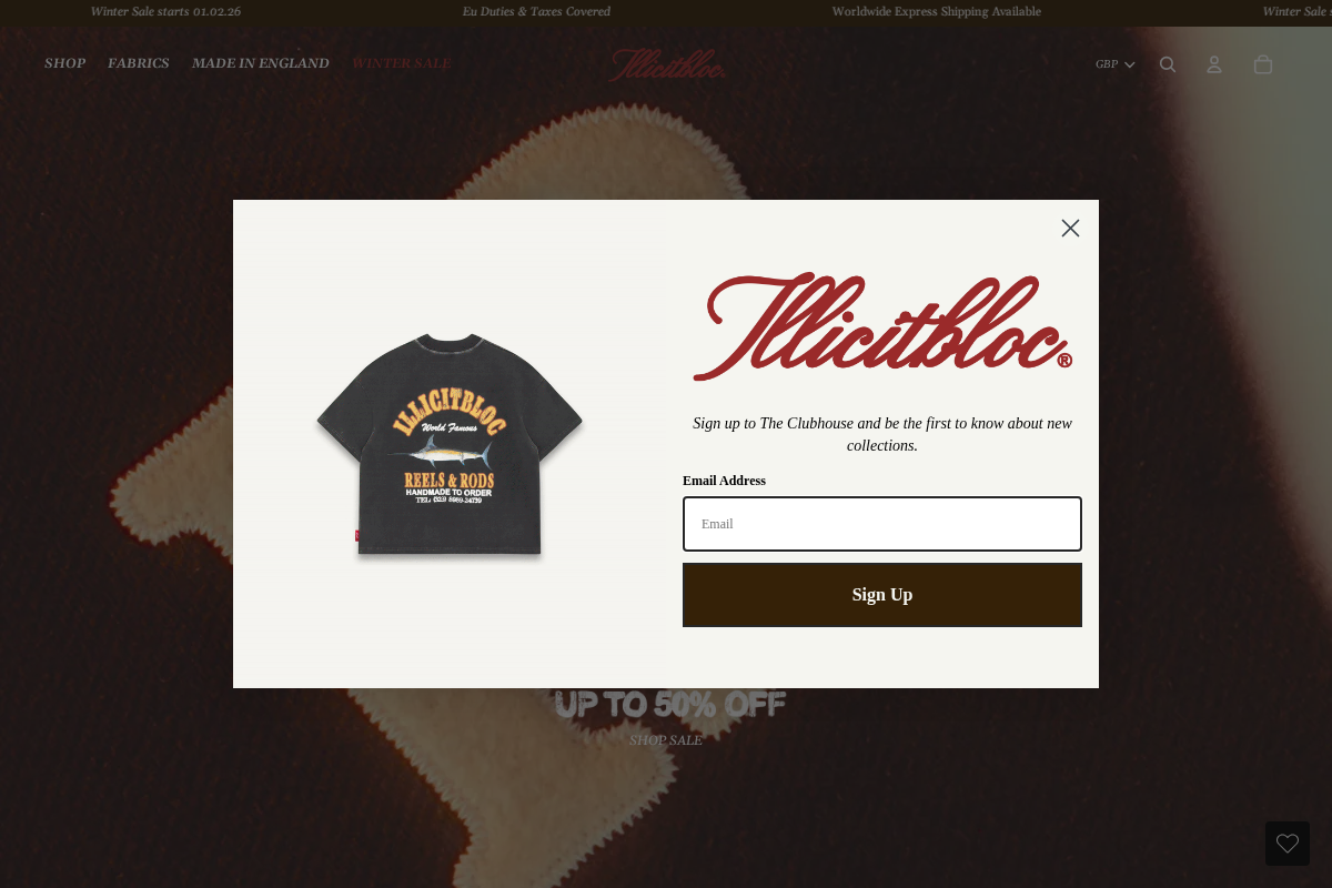 Illicitbloc homepage screenshot